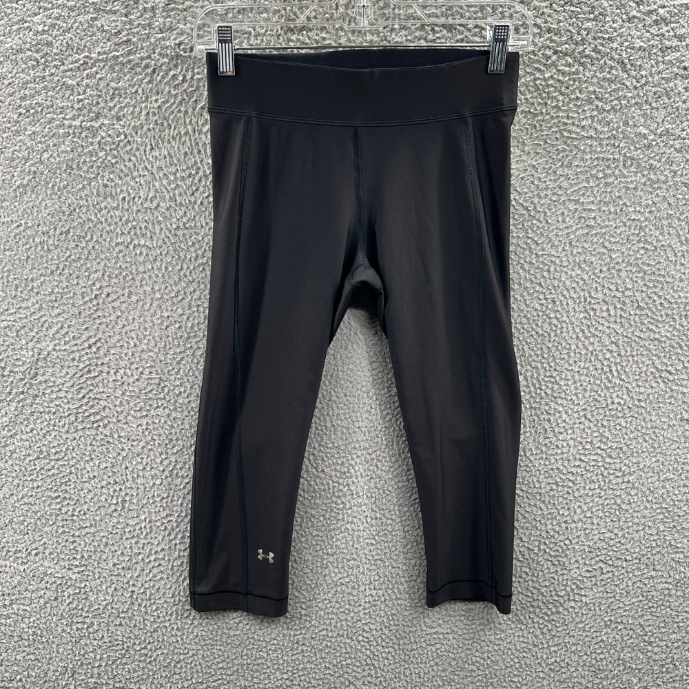 Under Armour Womens HeatGear Compression Capri Leggings M Athletic Gym Training